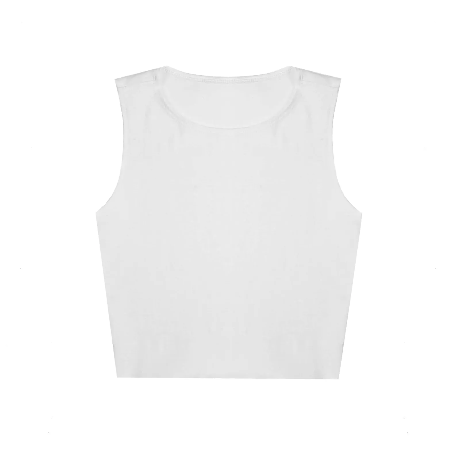 0895 - Women's Cropped Formfitting Muscle Tank