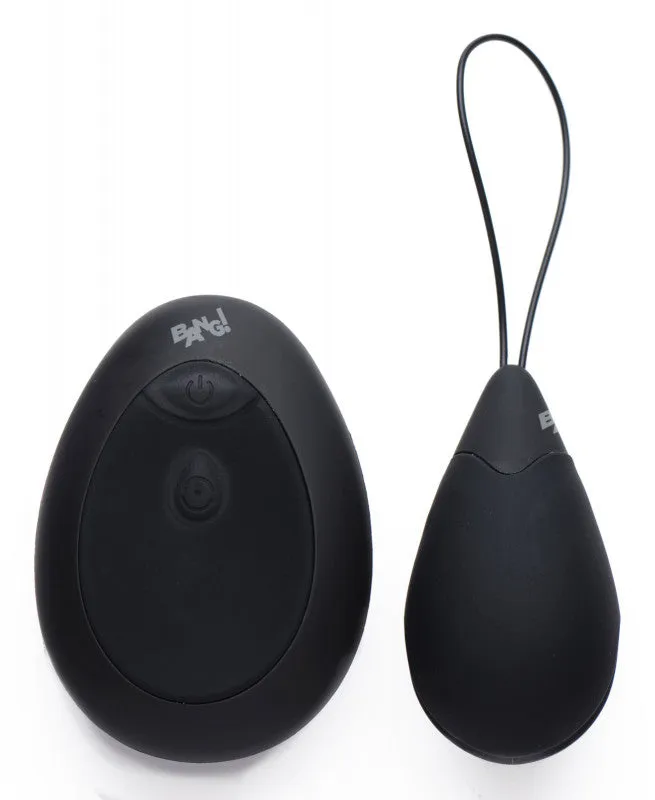 10x Silicone Vibrating Egg - Black