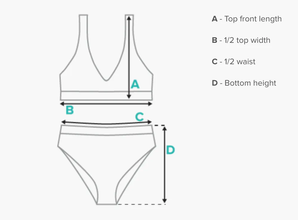 2 Piece High Waisted Bikini Set- "Mystical" Design