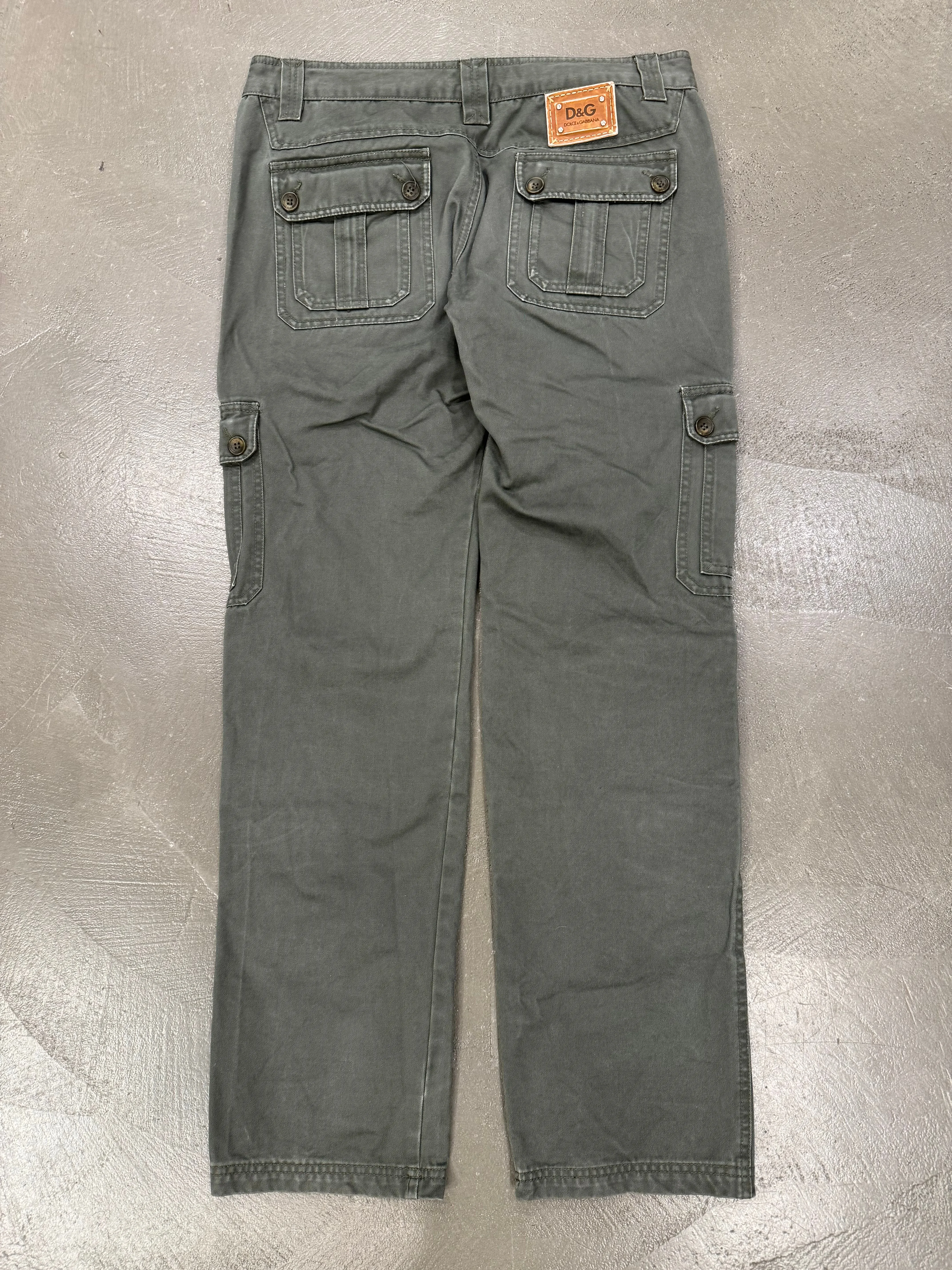 2000s Dolce & Gabbana multi pocket cargo pants