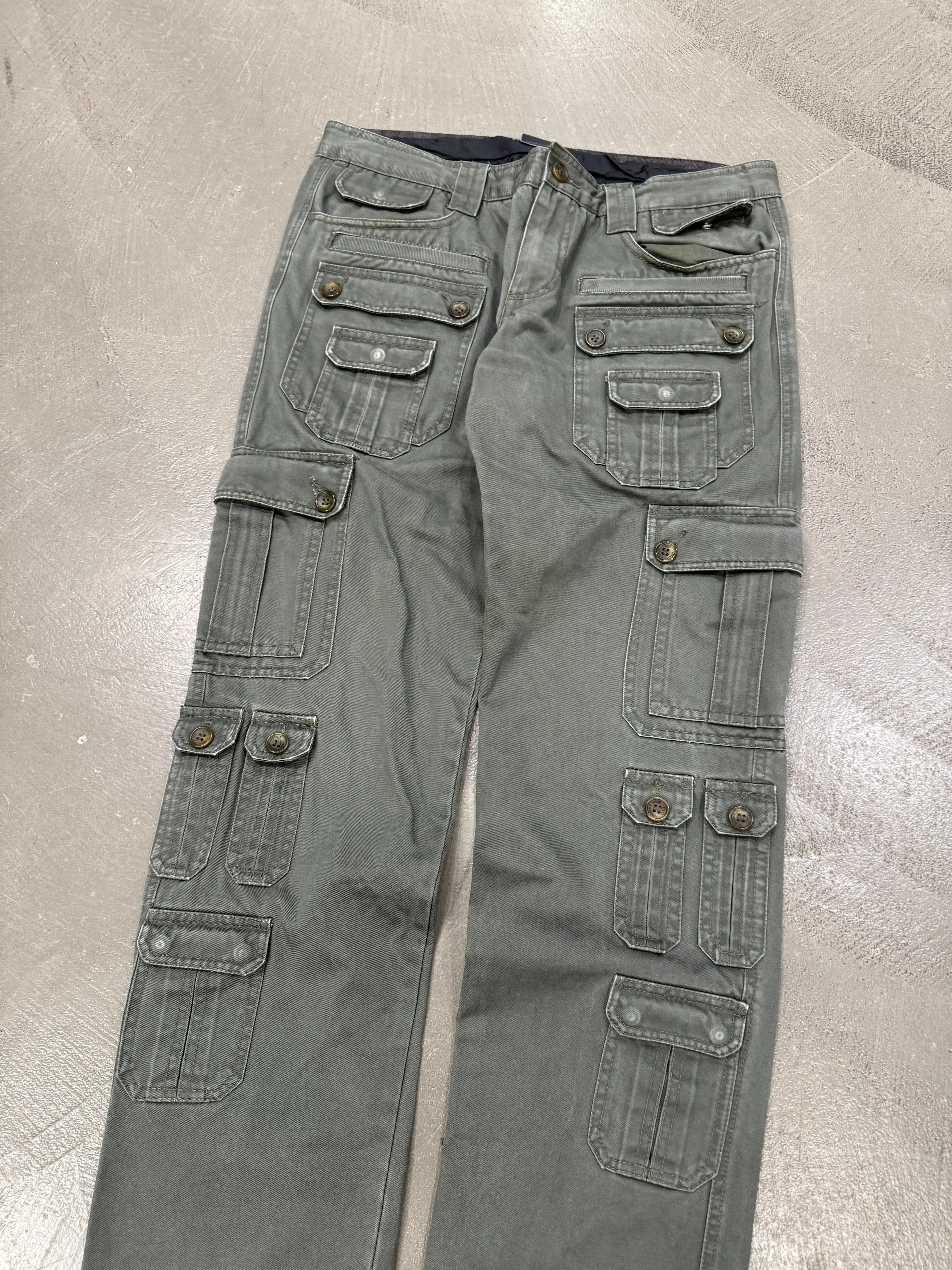 2000s Dolce & Gabbana multi pocket cargo pants