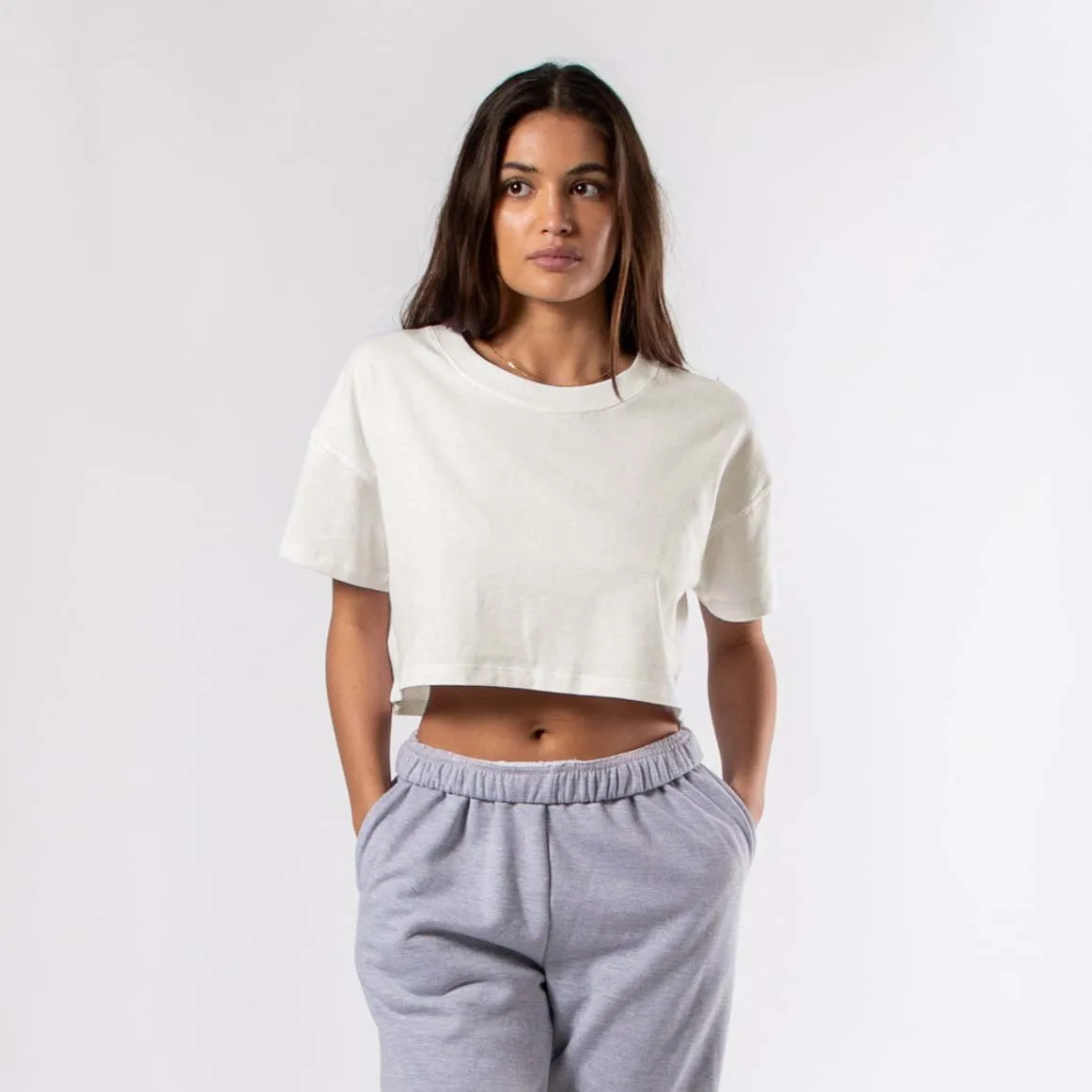 4000 - Women's Loose Cropped Tee