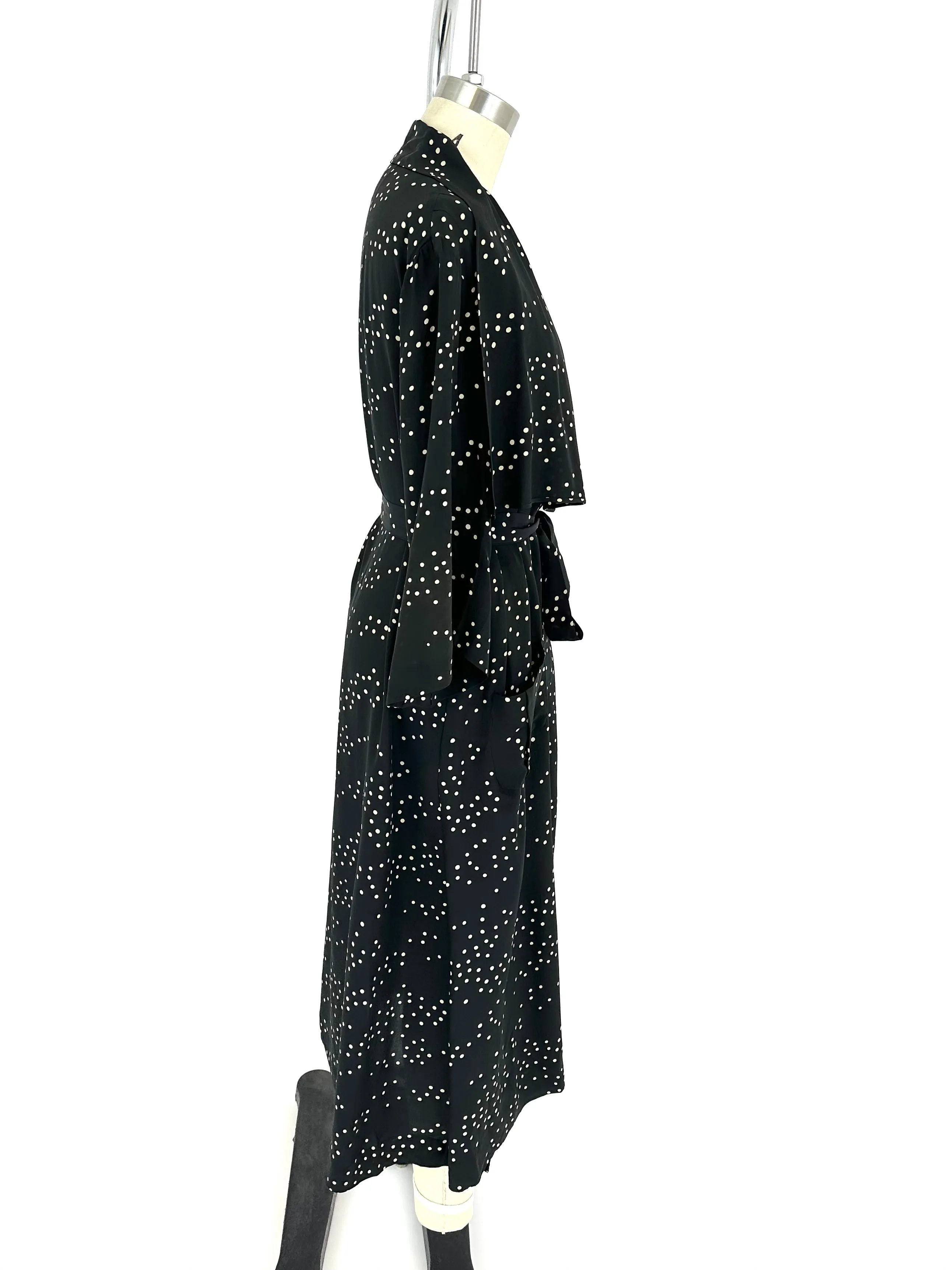 40s Silk Polka Dot Dress