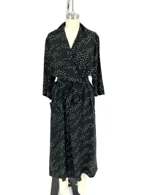 40s Silk Polka Dot Dress