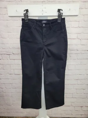 4R A645194 NYDJ High Rise Joni Capri in Cool Embrace - Black
