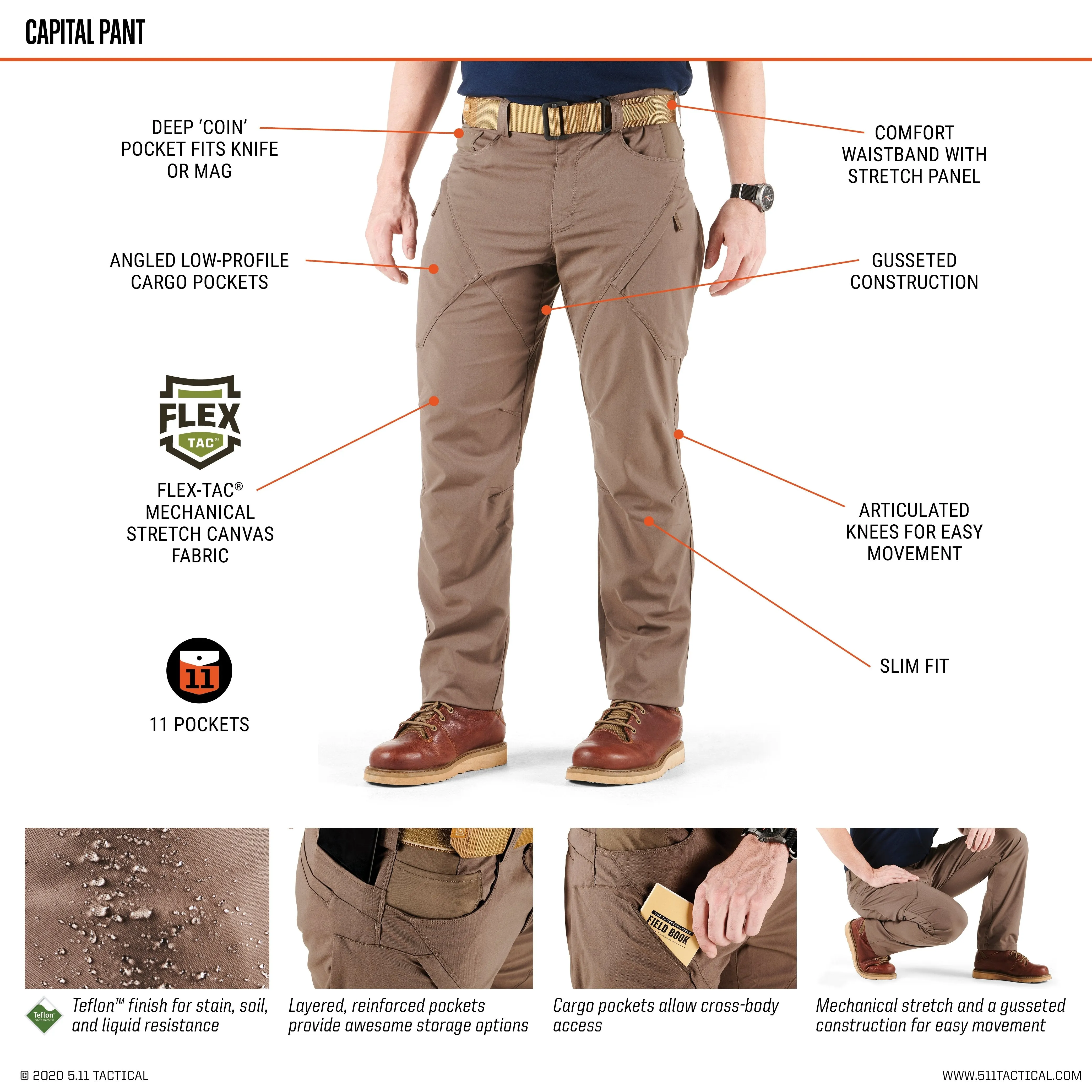 5.11 Tactical Capital Pant Stone