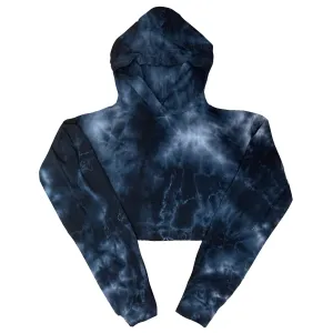 6036TD - Women's Cropped Tie Dye Hoodie