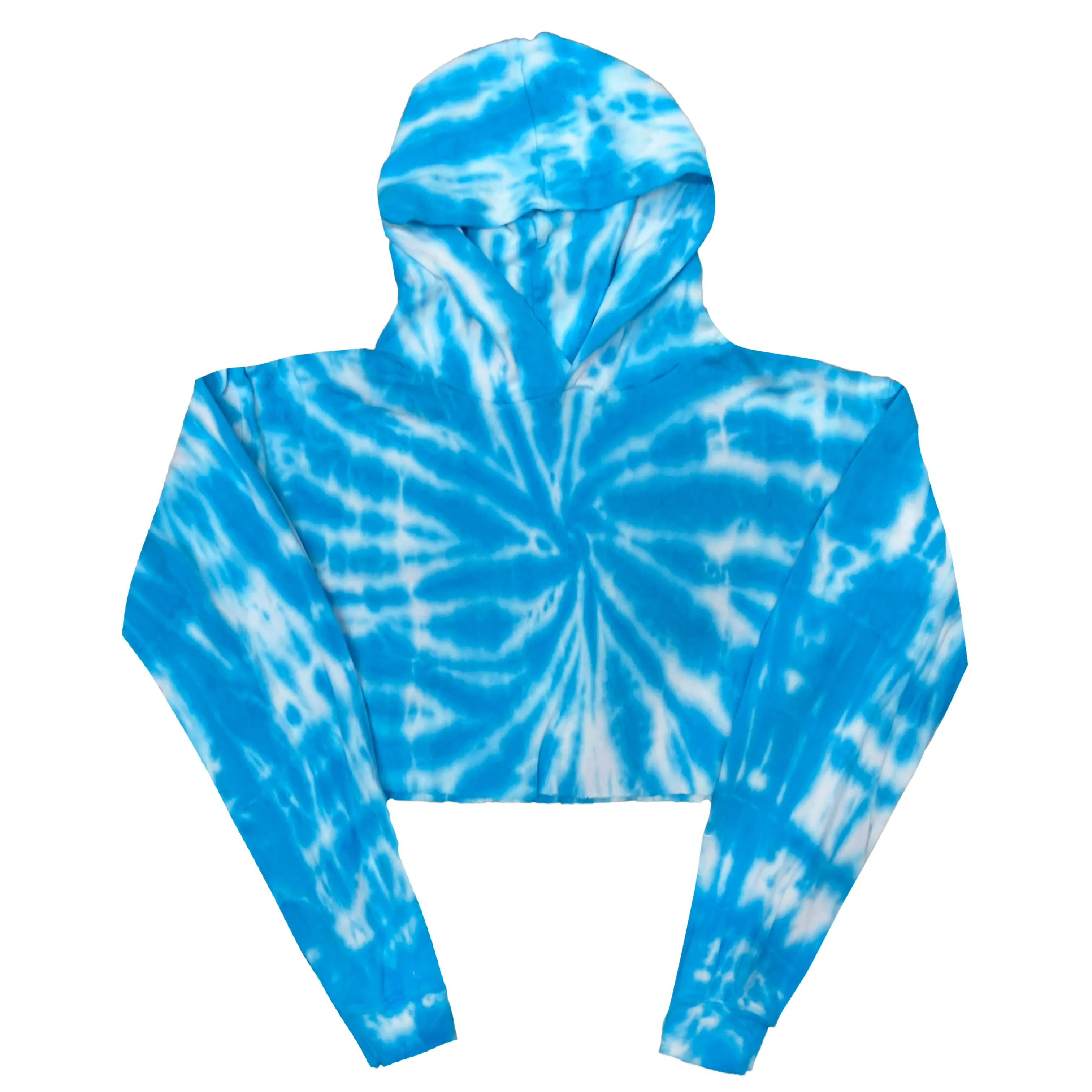 6036TD - Women's Cropped Tie Dye Hoodie