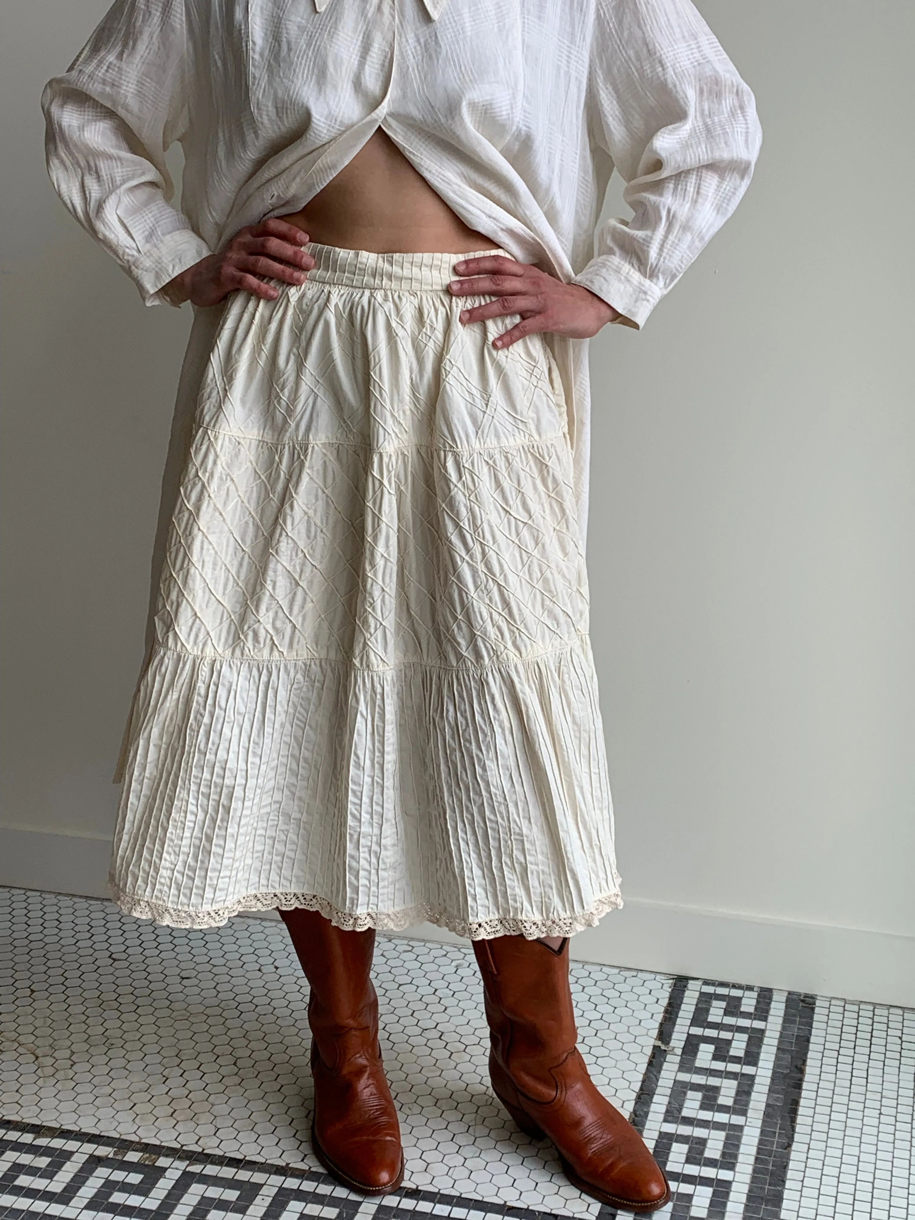 70s Tachi Castillo cotton skirt