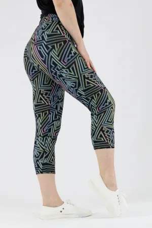 80s Vibe - Casual Capri Leggings