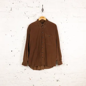 90s Corduroy Shirt - Brown - XL