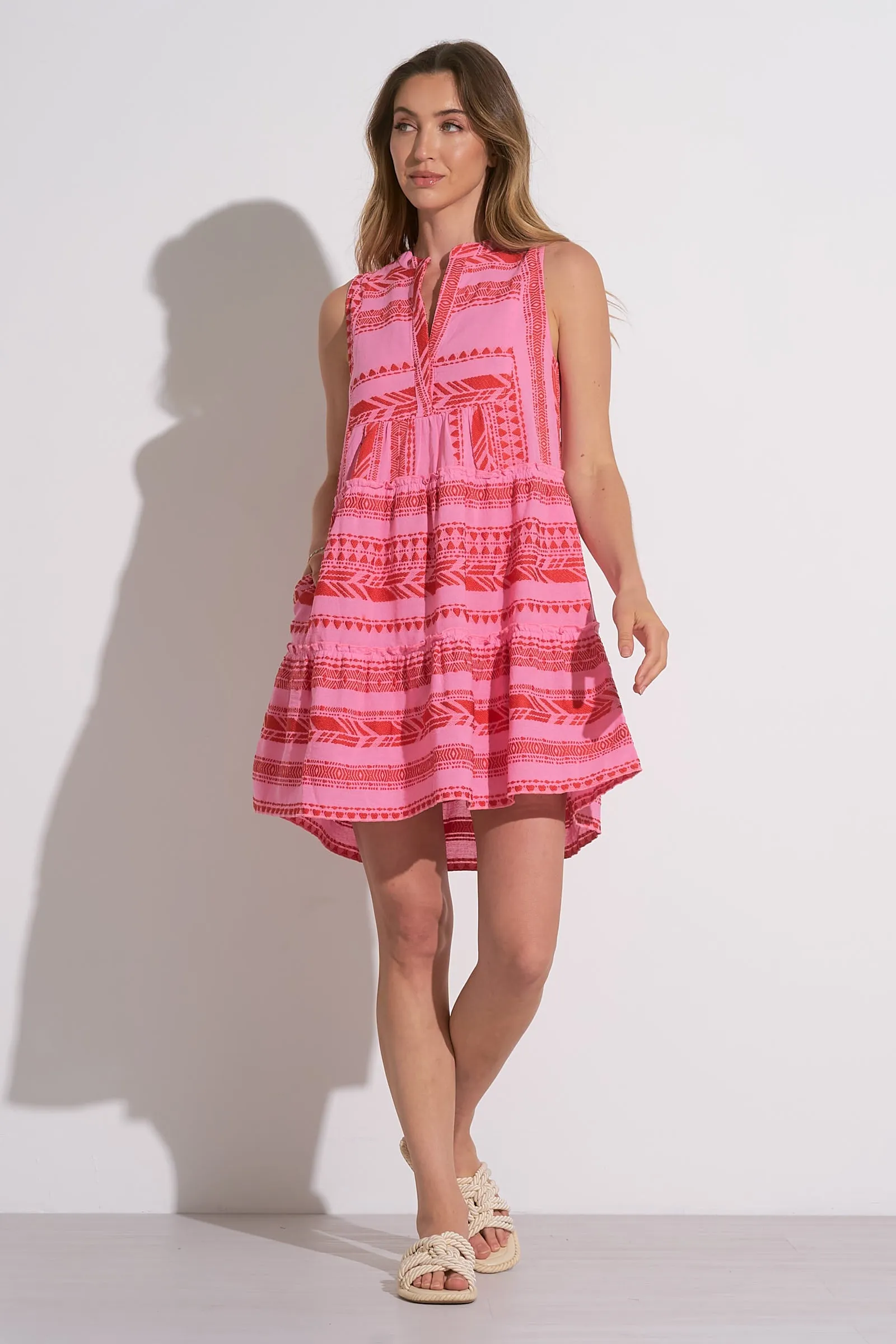 A-Line Sleeveless Mini Dress