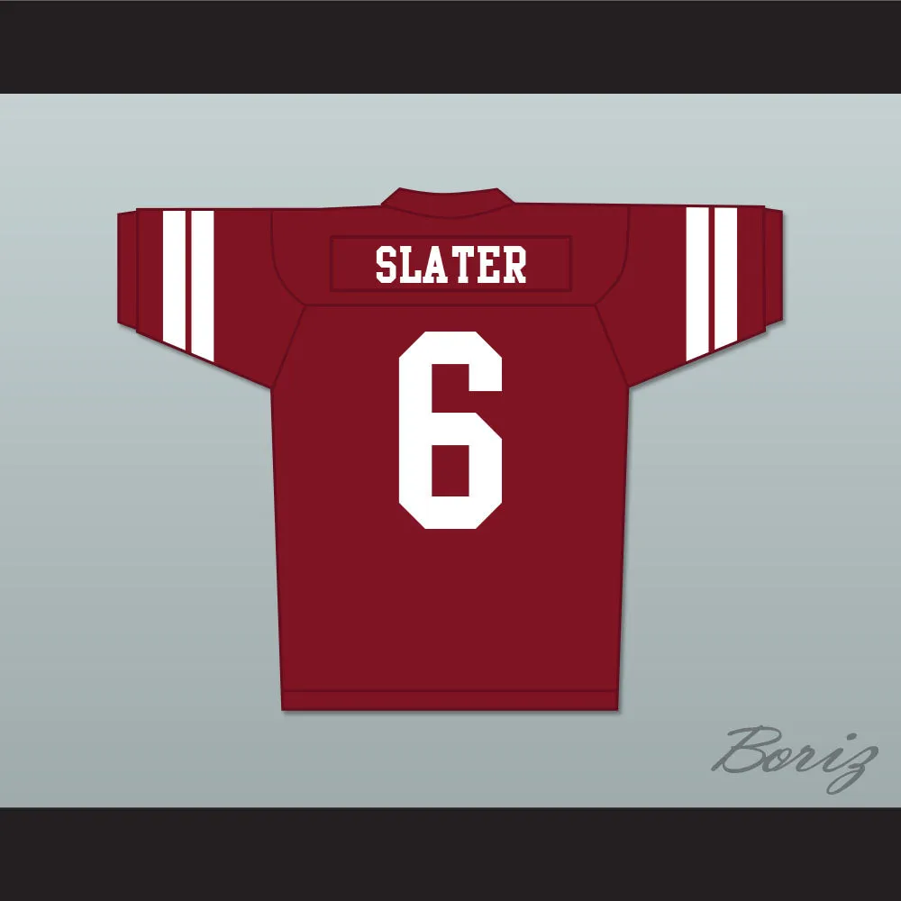 AC Slater 6 Bayside Tigers Football Jersey Maroon Saved By The Bell