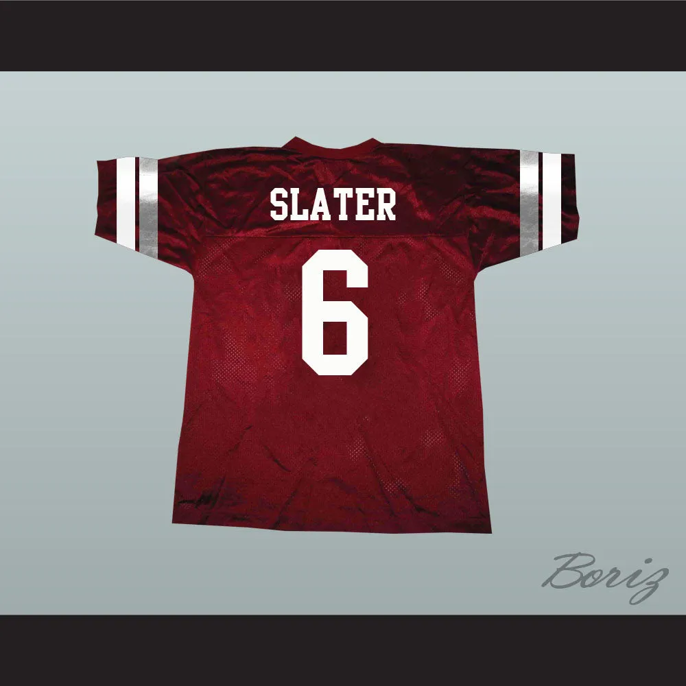 AC Slater 6 Bayside Tigers Maroon Football Jersey Saved By The Bell