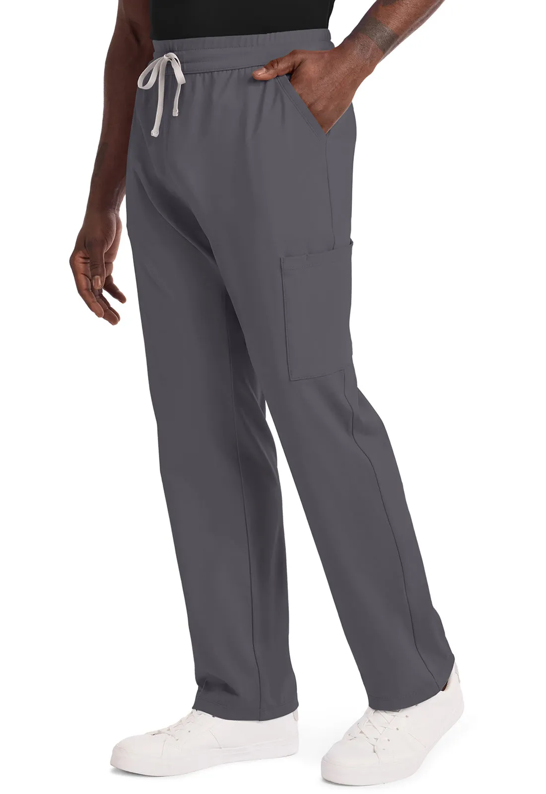 Achieve CK036 Men's 5 Pocket Straight Leg Pant Pewter