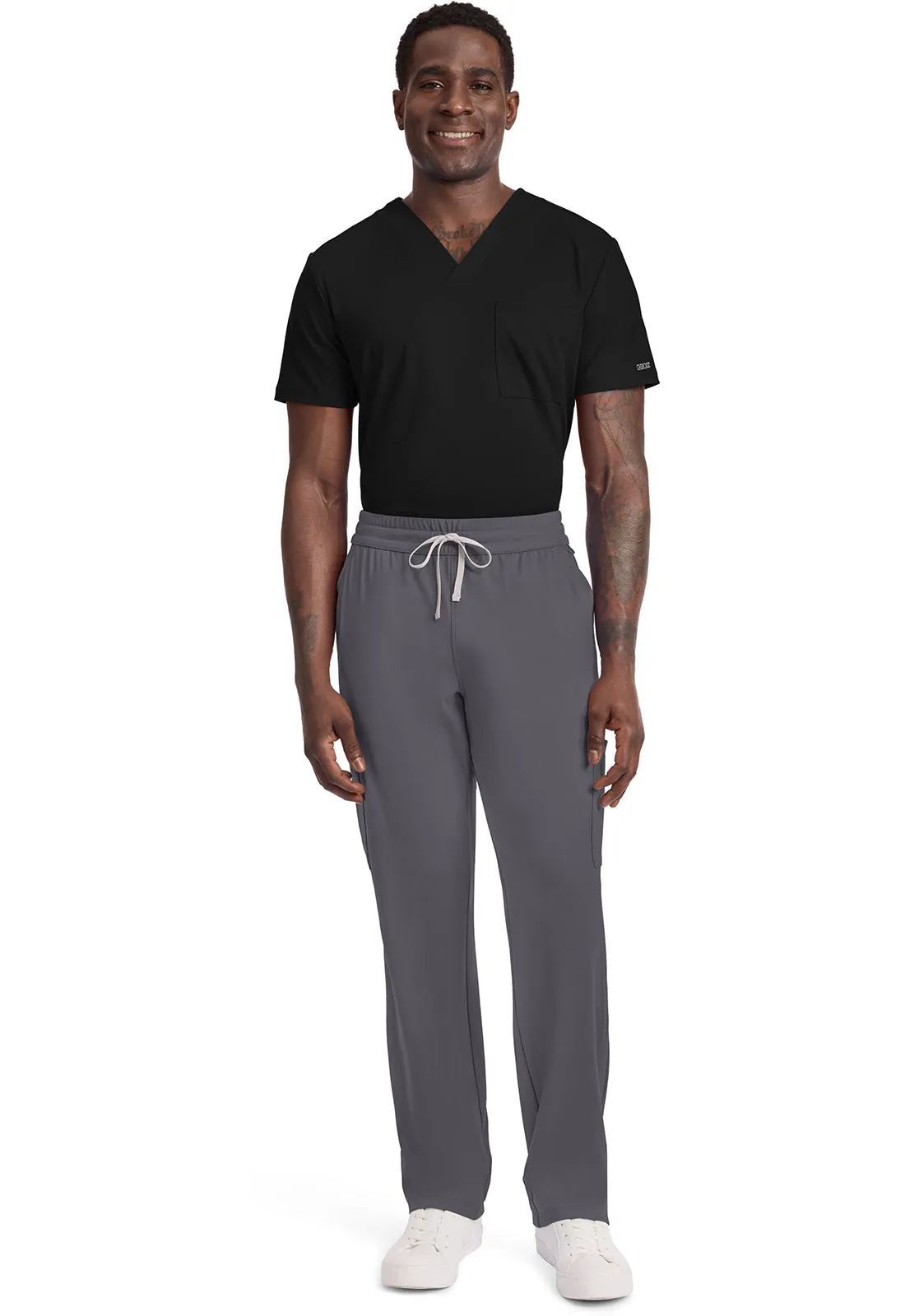 Achieve CK036 Men's 5 Pocket Straight Leg Pant Pewter