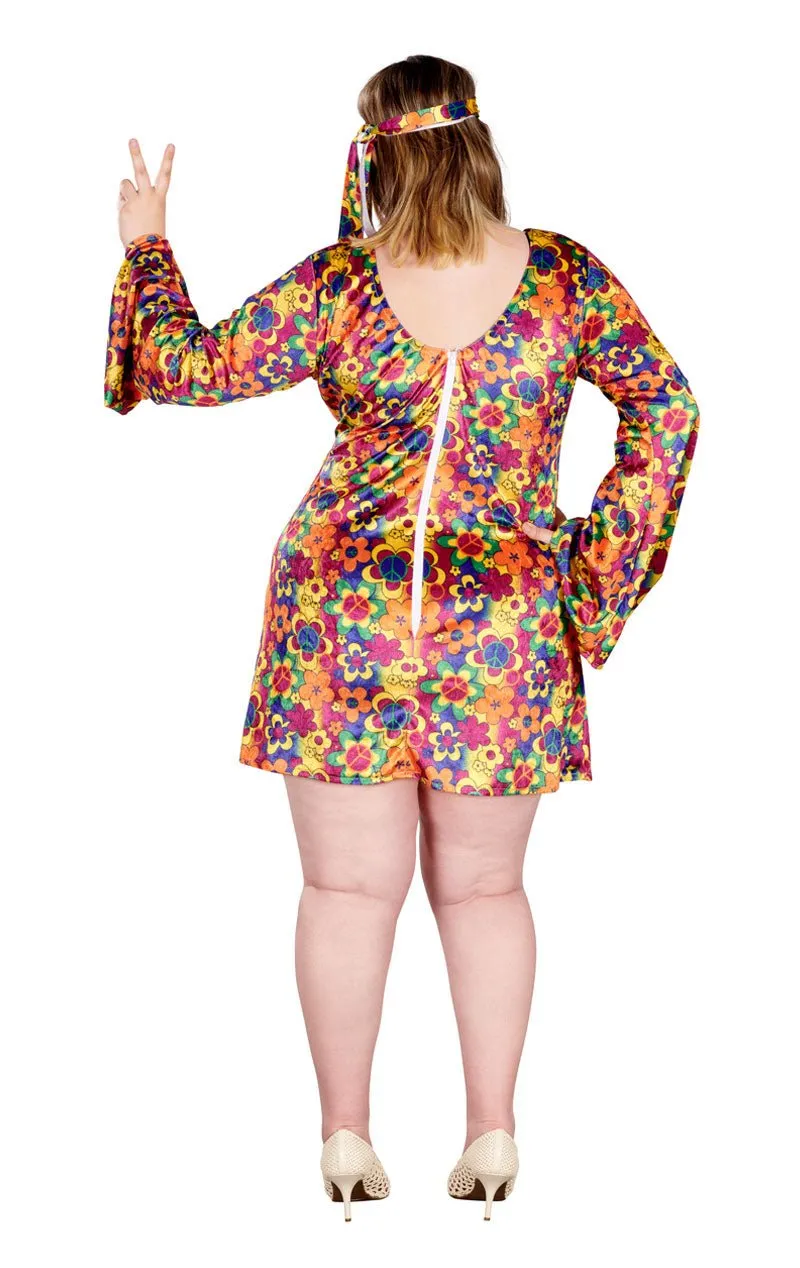 Adult Plus Size Hippie Costume
