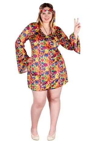 Adult Plus Size Hippie Costume