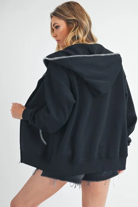 Aemi   Co Noel Full Zip Hoodie Jacket