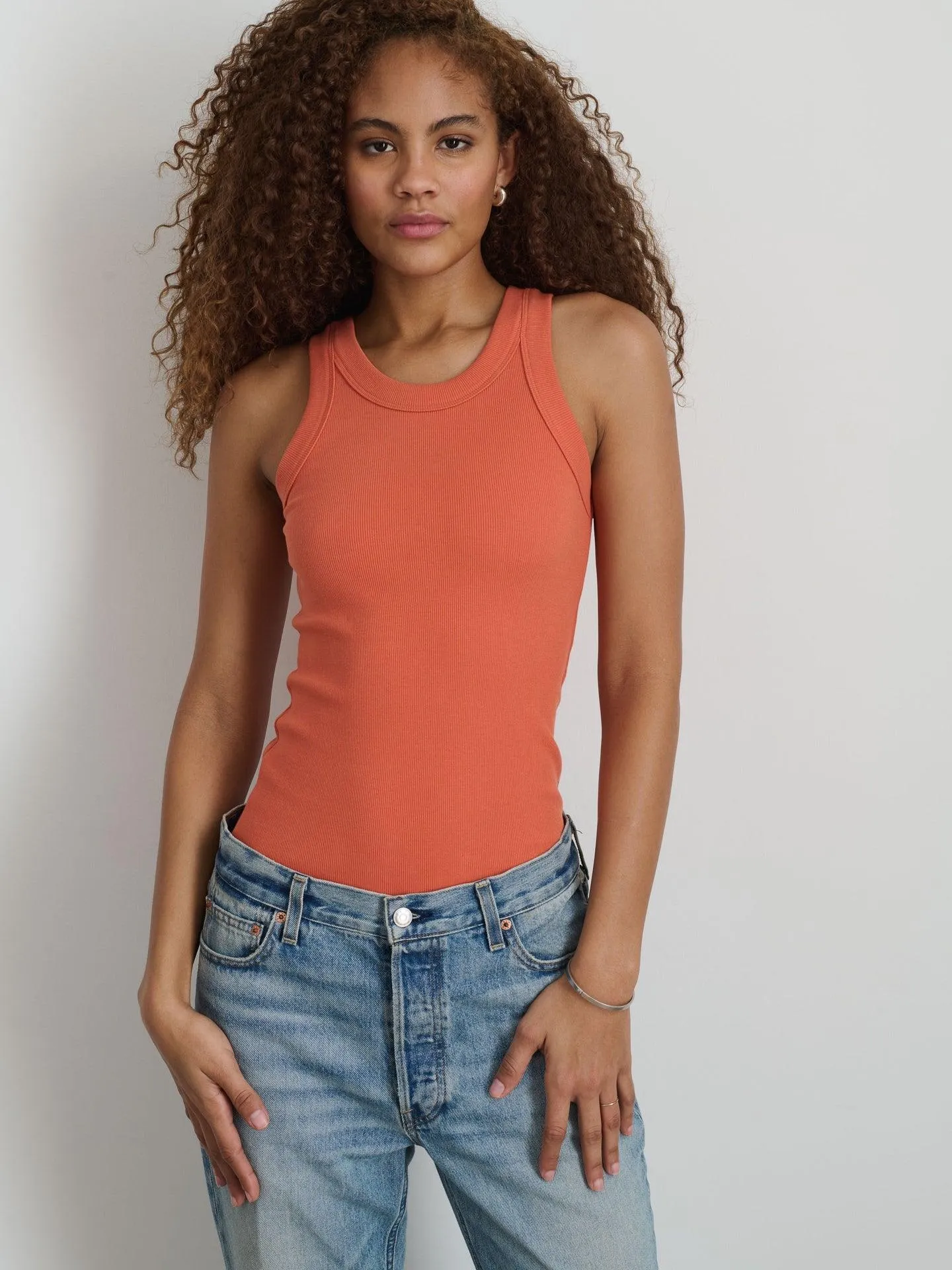 Alex Mill - Everyday Rib Tank Ginger