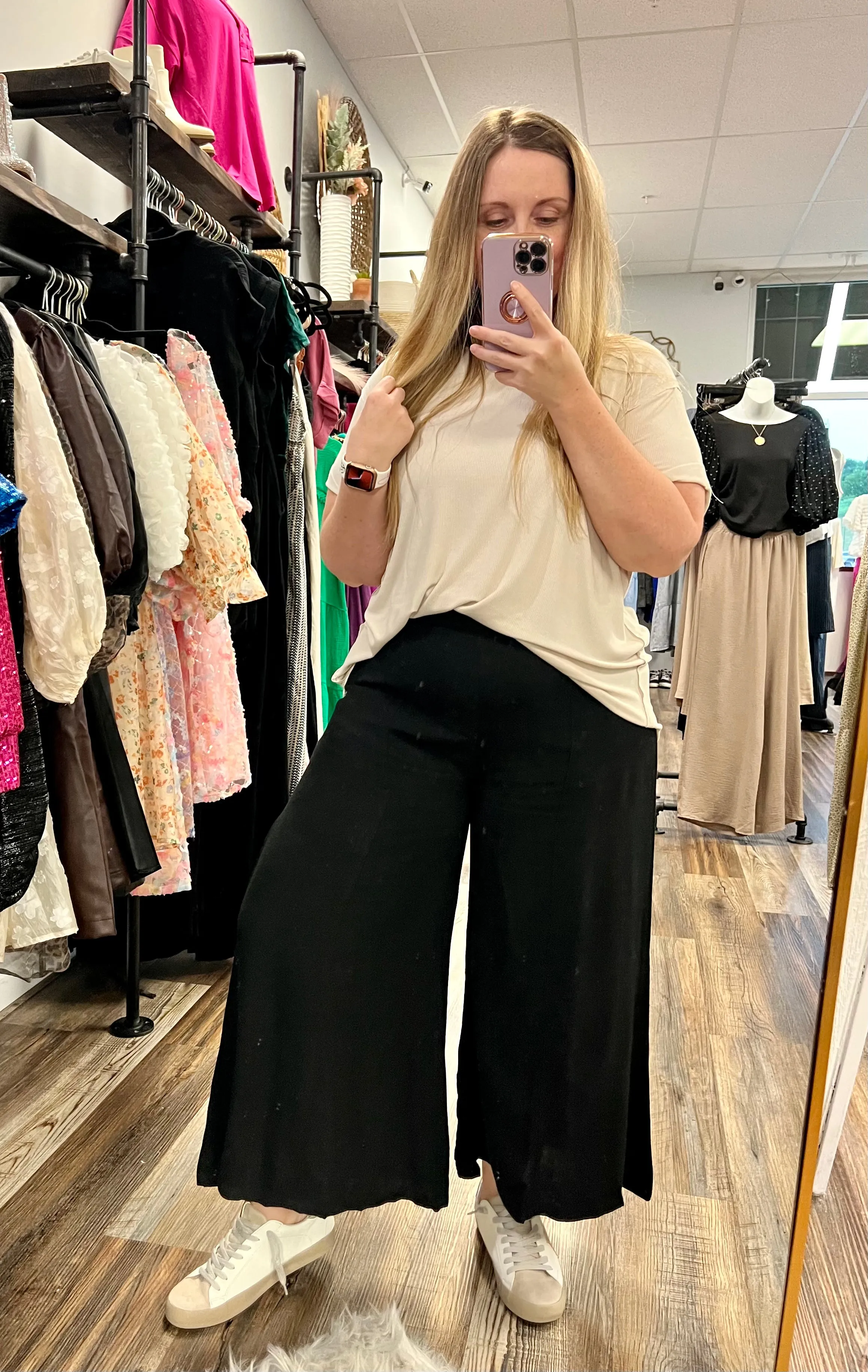 All My Love Black Linen Pants