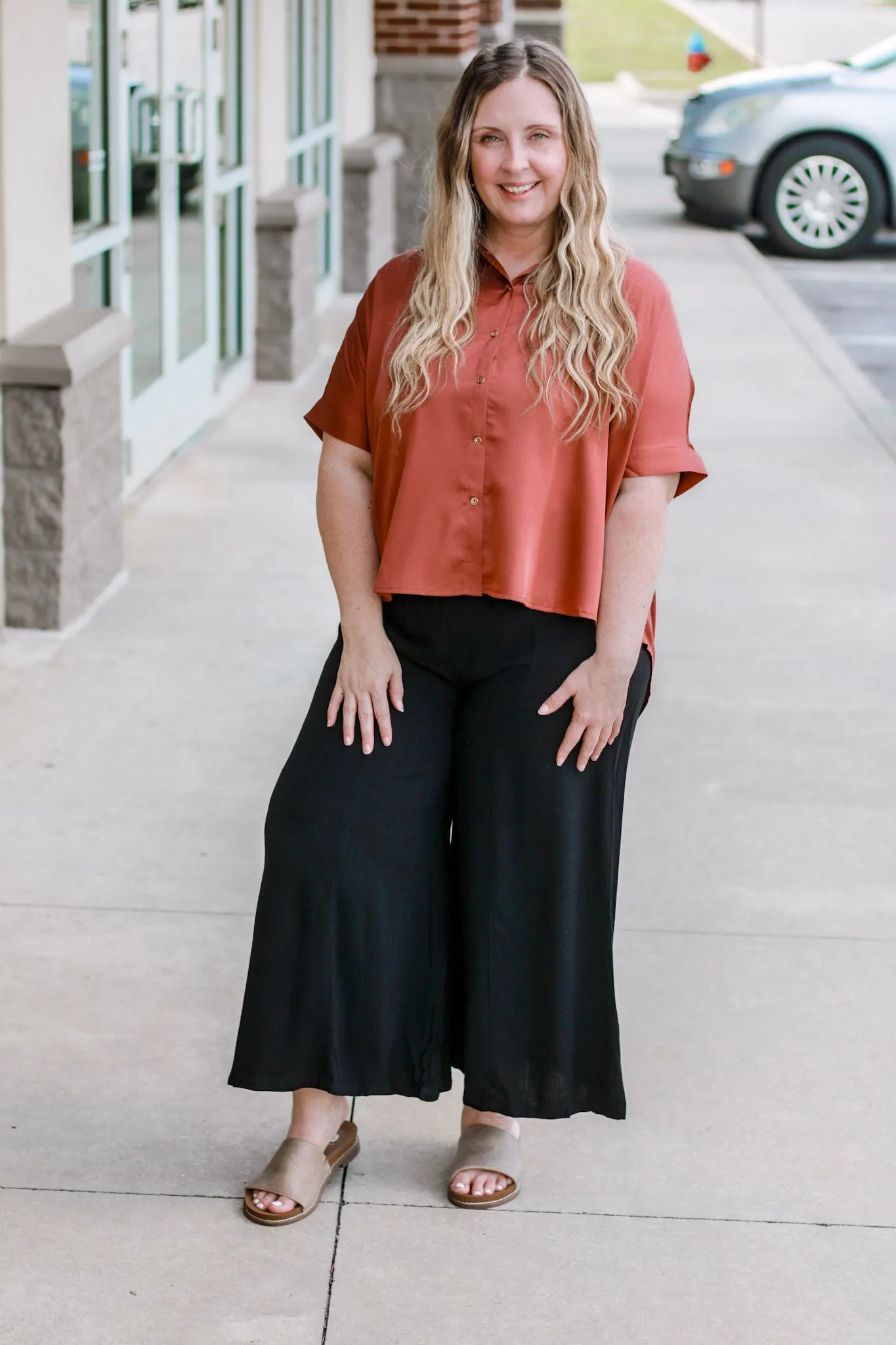 All My Love Black Linen Pants