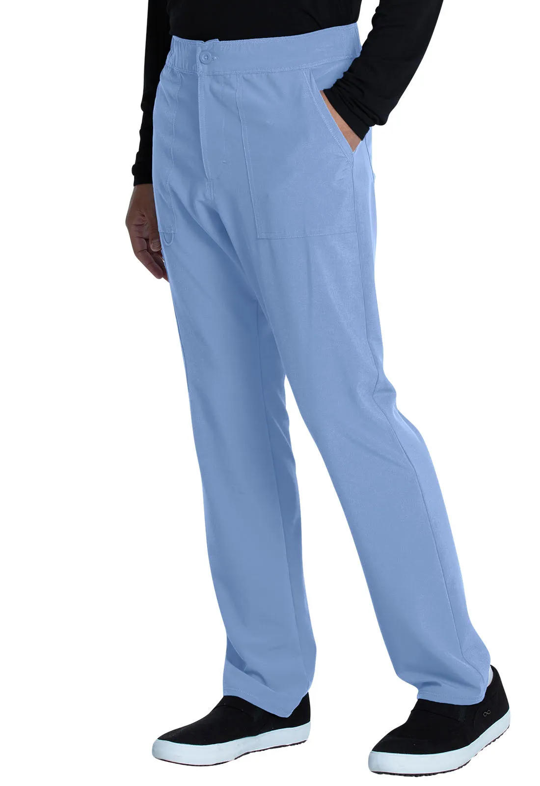 Allura CKA186 Men's Fly Front Cargo Pants Ciel