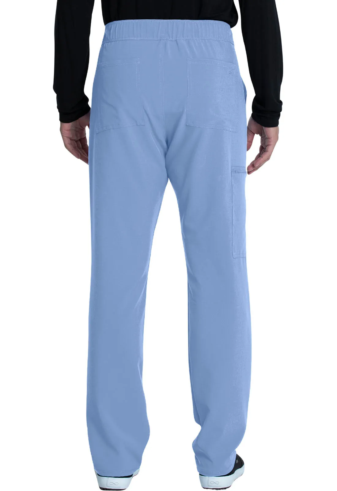 Allura CKA186 Men's Fly Front Cargo Pants Ciel