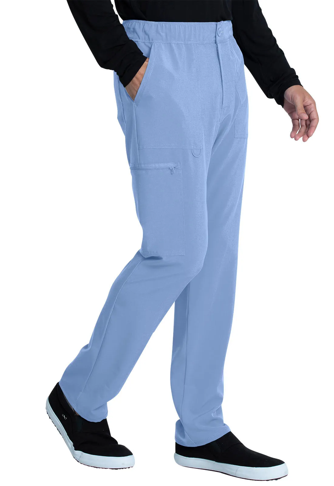 Allura CKA186 Men's Fly Front Cargo Pants Ciel
