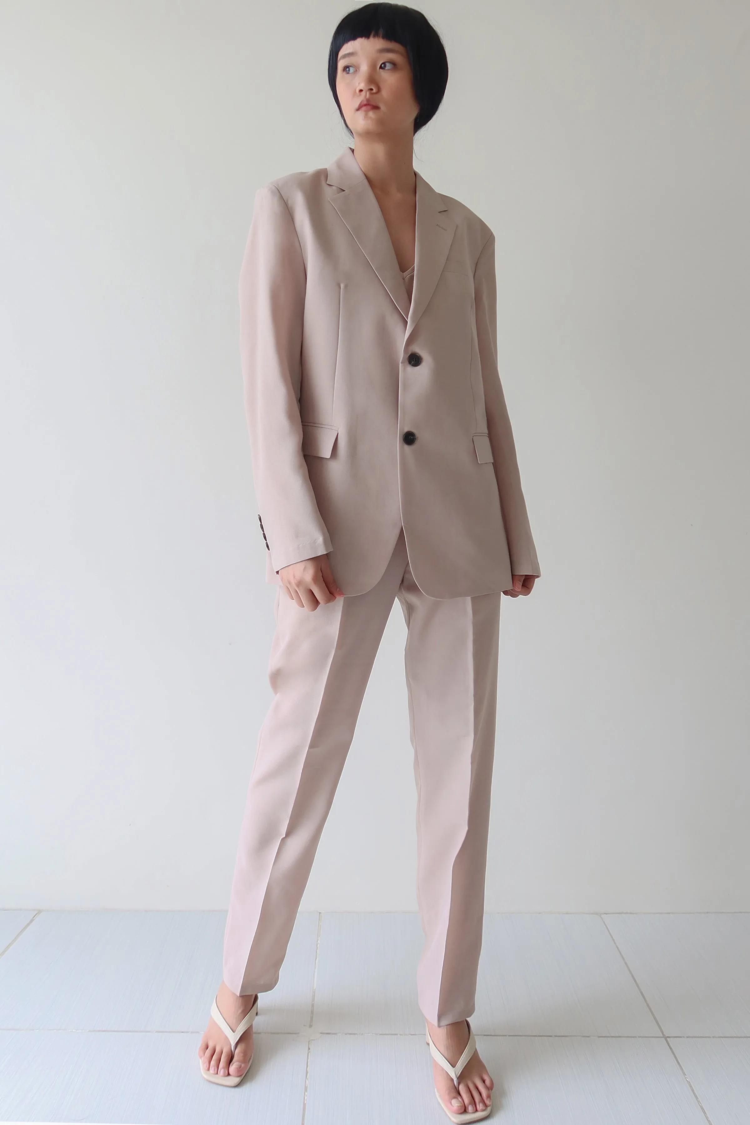 Almond Single Breasted Suit Set