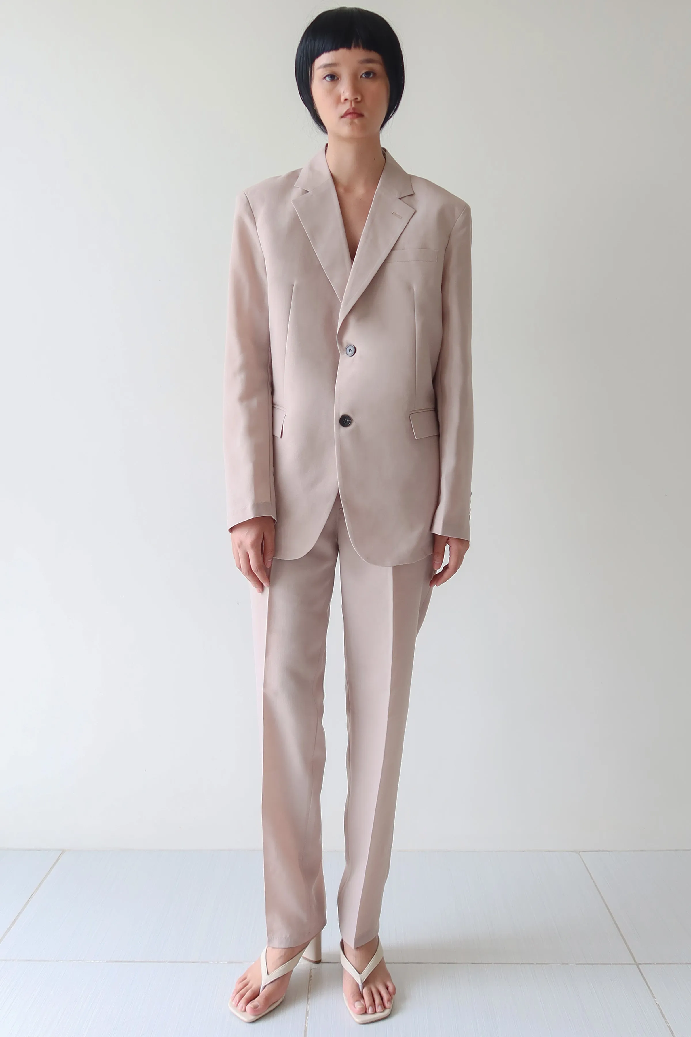 Almond Single Breasted Suit Set