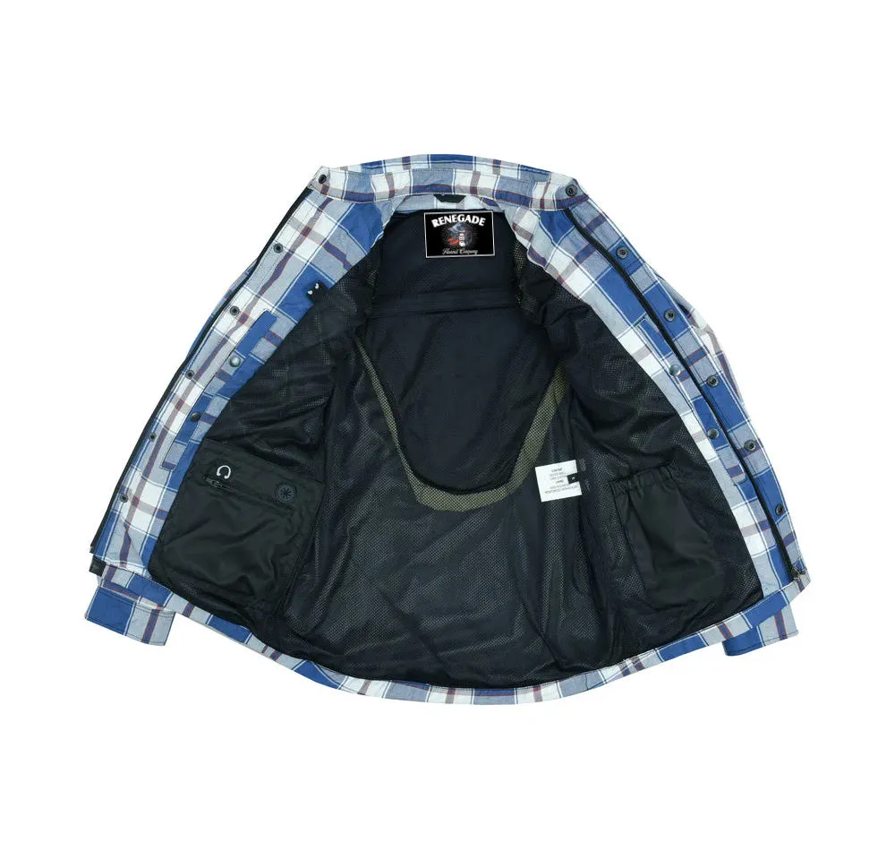 Alpha Check - Blue White and Maroon