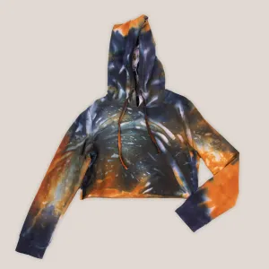 Alvina Tie Dye Hoodie Crop Top