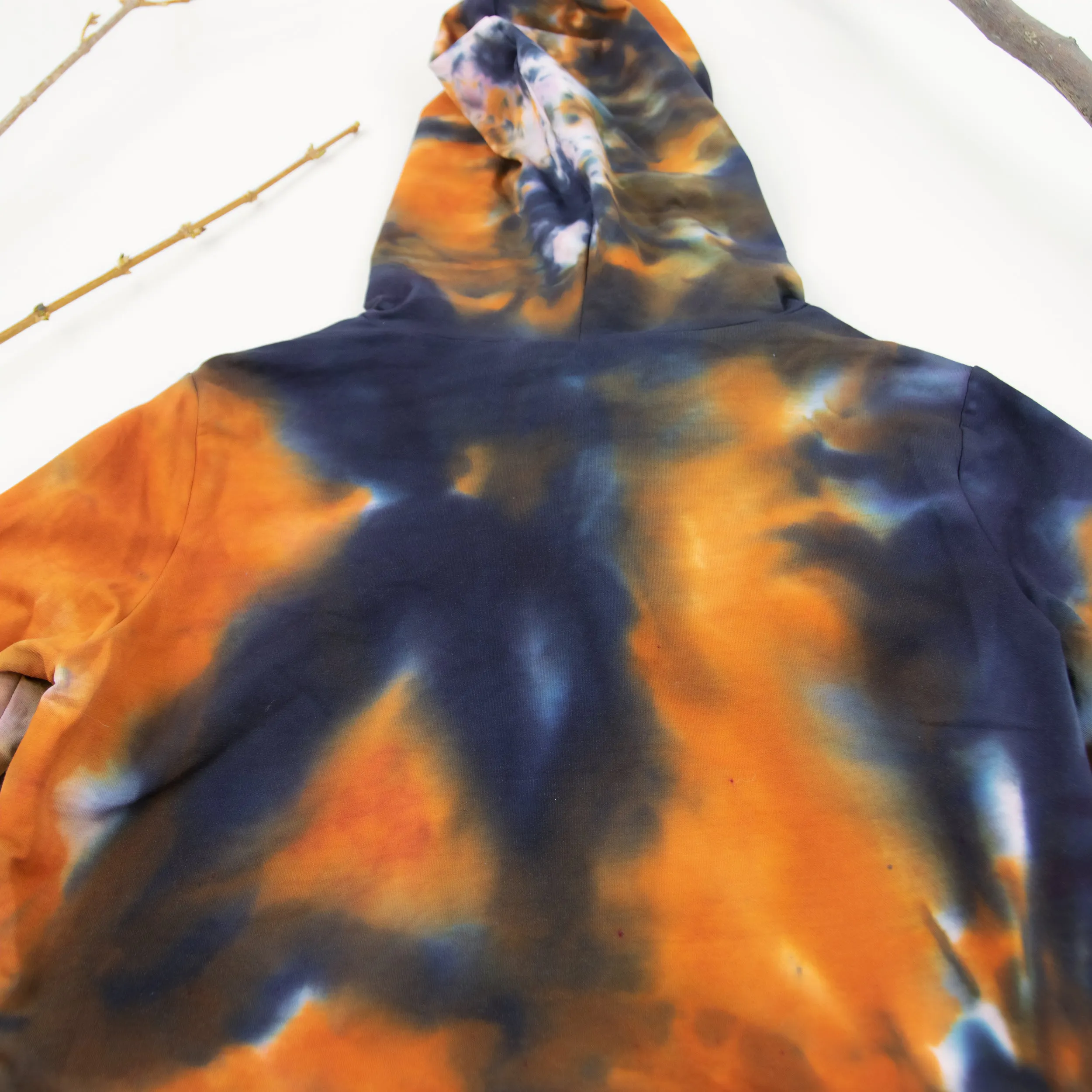 Alvina Tie Dye Hoodie Crop Top