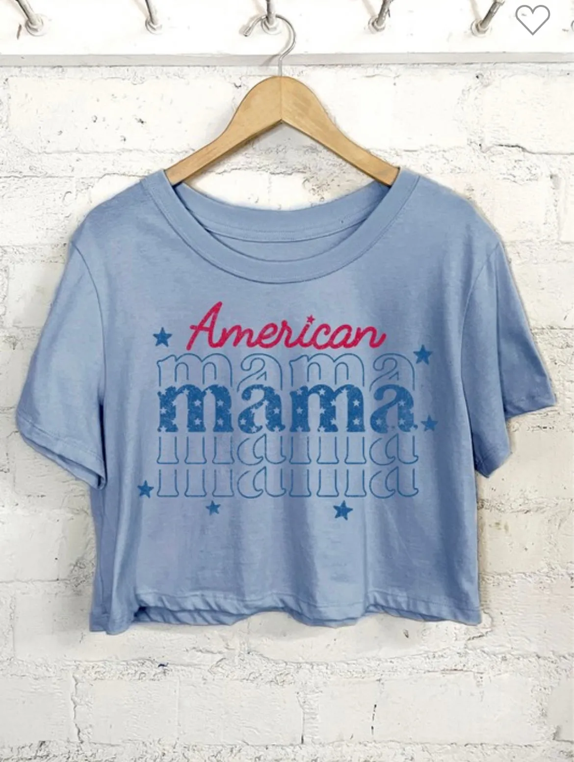 American Mama crop top
