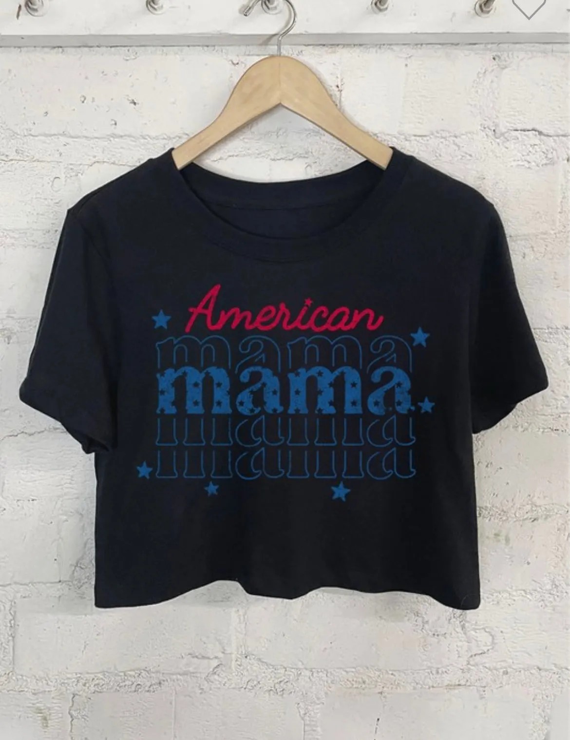 American Mama crop top