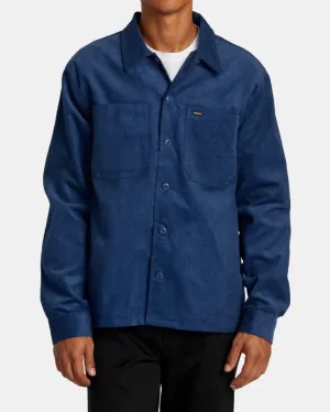 AMERICANA CORDUROY OVERSHIRT - DARK DENIM