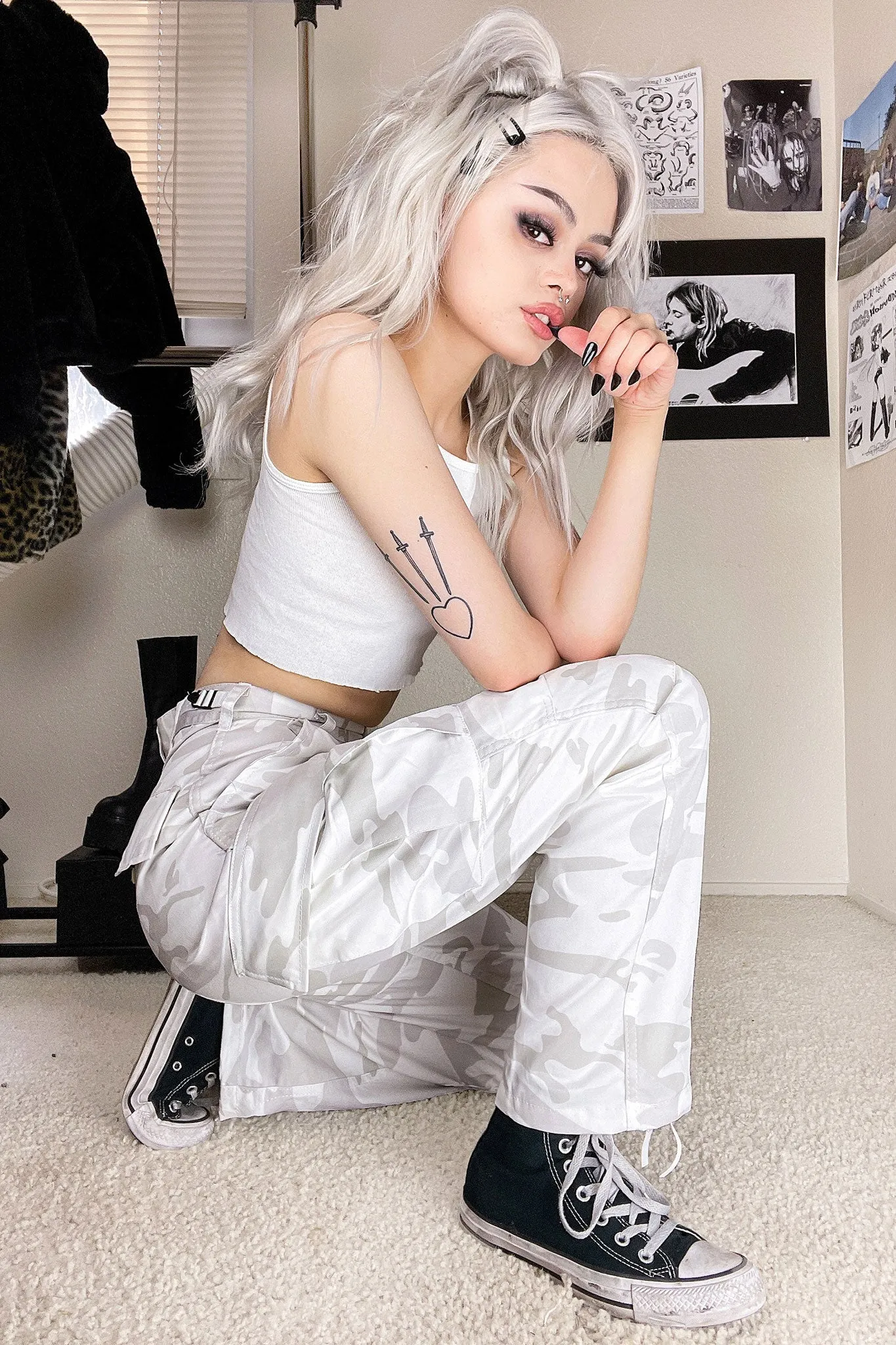 Angel Camo Cargo Pants