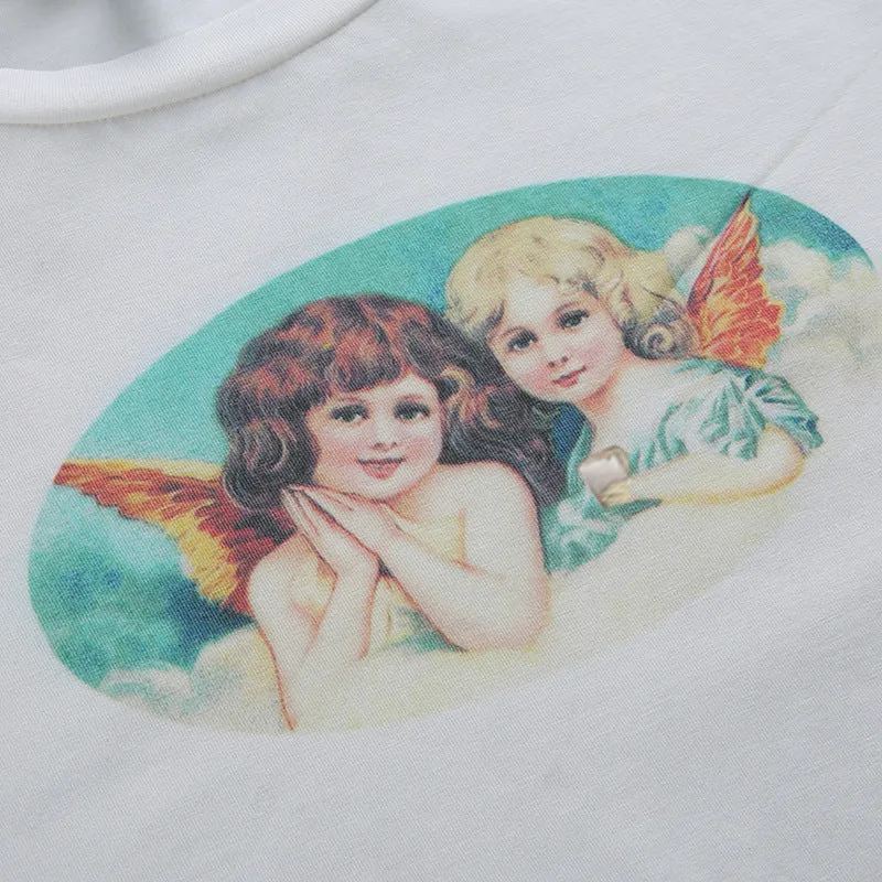 “ANGEL PRINTING” CROP TOP W041302