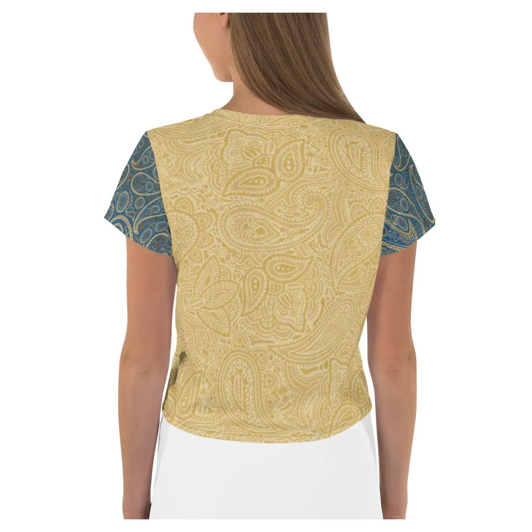 Angry Cat AOP Crop Top