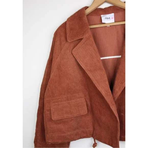 Anthropologie J.O.A Corduroy Cropped Utility Jacket