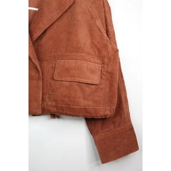 Anthropologie J.O.A Corduroy Cropped Utility Jacket