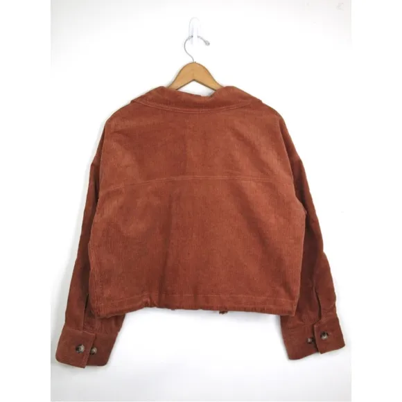 Anthropologie J.O.A Corduroy Cropped Utility Jacket