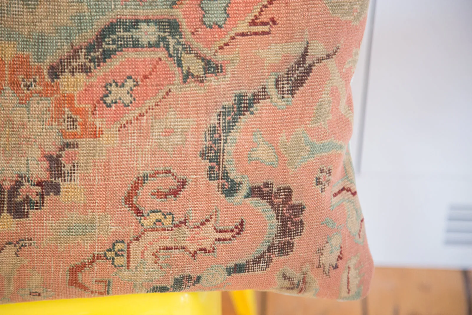 Antique 18th Century Turkish Rug Fragment Pillow