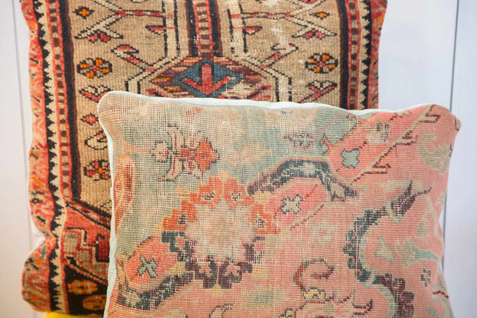 Antique 18th Century Turkish Rug Fragment Pillow