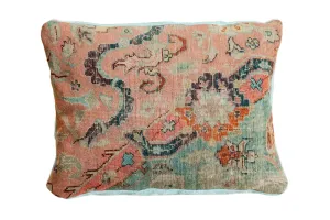 Antique 18th Century Turkish Rug Fragment Pillow