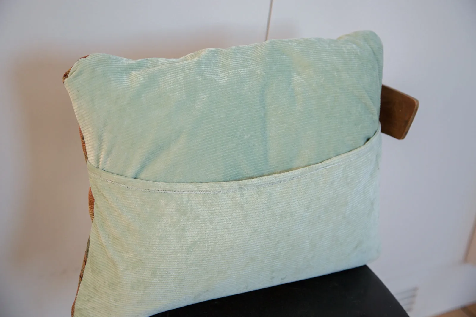Antique 18th Century Turkish Rug Fragment Pillow