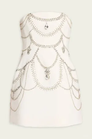 Arta Bustier Mini Dress in Ivory