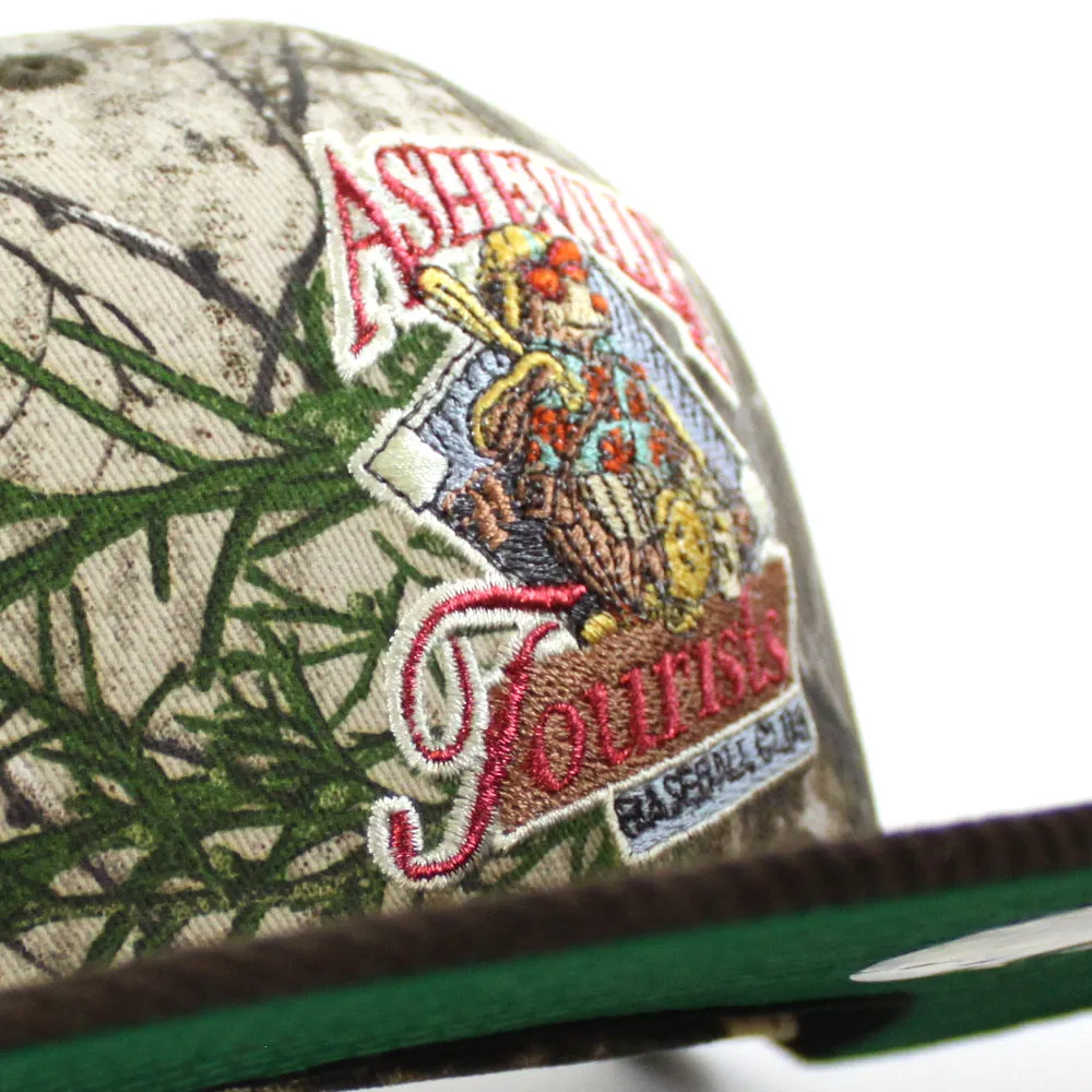 Asheville Tourist HomeTown Collection New Era 59Fifty Fitted Hat (RealTree Camo Brown Corduroy Gray Under Brim)
