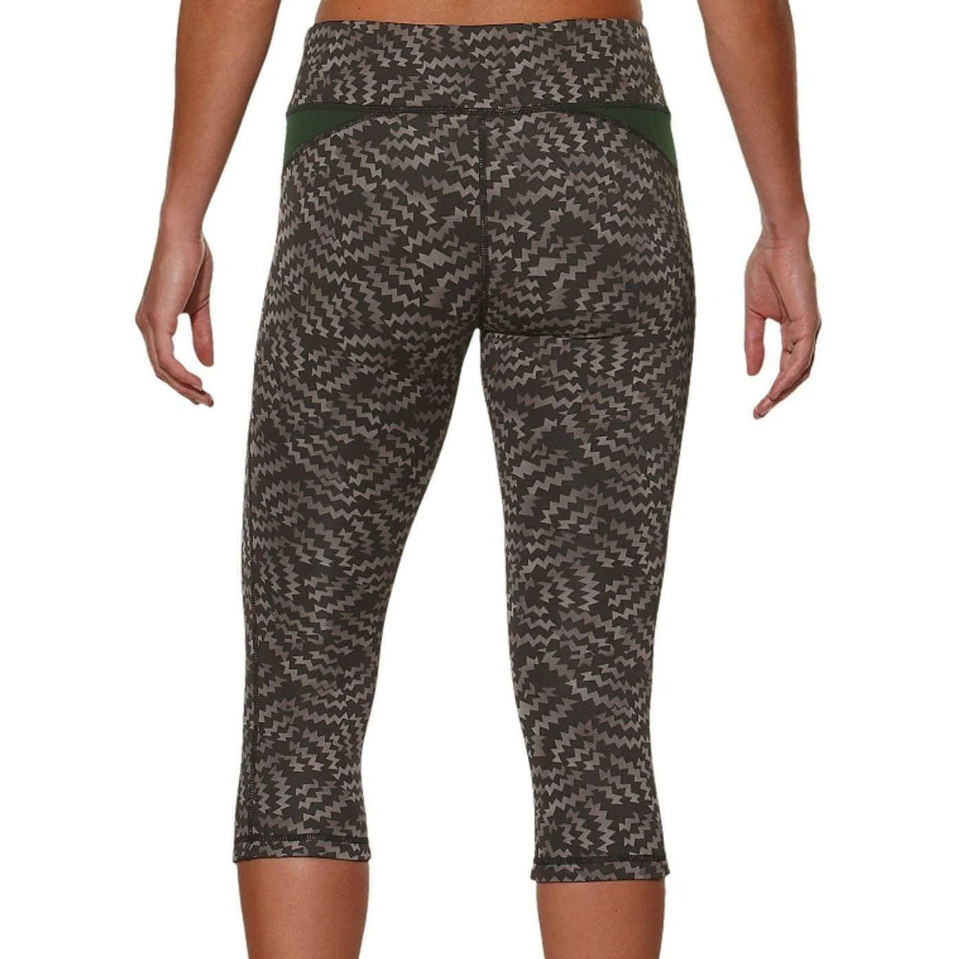 Asics Reversible Capri Womens 3/4 Training Tights - Black
